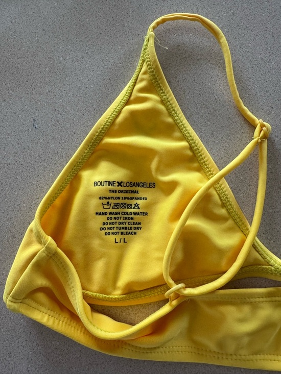 Boutine LA Yellow Triangle Bikini Top - Picture 3 of 3